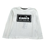 Diadora Shirt tinta unita Girocollo con Stampa Bianco per Bambina 021527 BIANCO DIADORA 