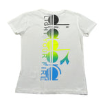 Diadora T-Shirt Girocollo tinta unita con Stampa Bianco per Bambino 022315 BIANCO DIADORA 