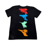Diadora T-Shirt tinta unita con Stampa Nero per Bambino 033227 NERO DIADORA 
