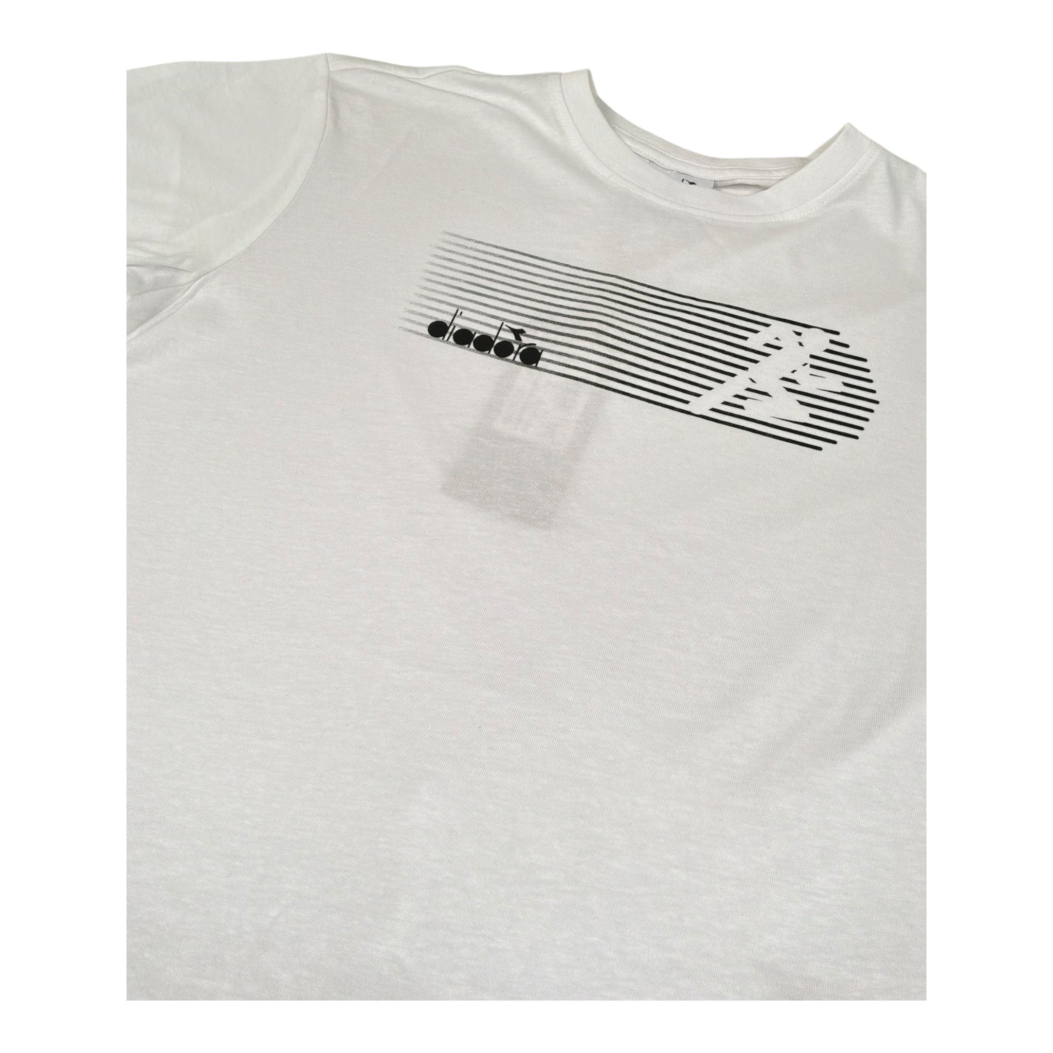 Diadora Completo 2 Pezzi T-Shirt-Bermuda Bicolore per Bambino 102181711 BIANCO/NERO DIADORA 