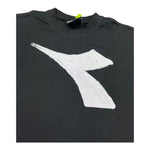Diadora T-Shirt Girocollo Tinta Unita con Logo per Neonato S4DIBBTH065N NERO DIADORA 