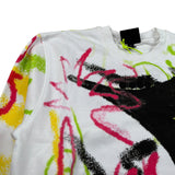 Diadora Felpa Chiusa Girocollo tinta unita con Stampe Bianco per Bambina S4DIBGSL140 BIANCO DIADORA 