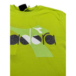 Diadora T-Shirt Girocollo tinta unita con Stampa Verde per Bambina S4DIJGTH112 VERDE DIADORA 