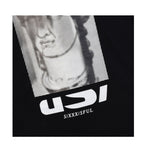 Diesel Shirt Girocollo tinta unita con Stampa Nero per Bambino 00J4P8 NERO DIESEL 