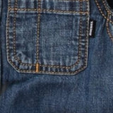 Diesel Camicia In Denim Tinta Unita Manica Lunga per Neonato 00K24H BLU DIESEL 