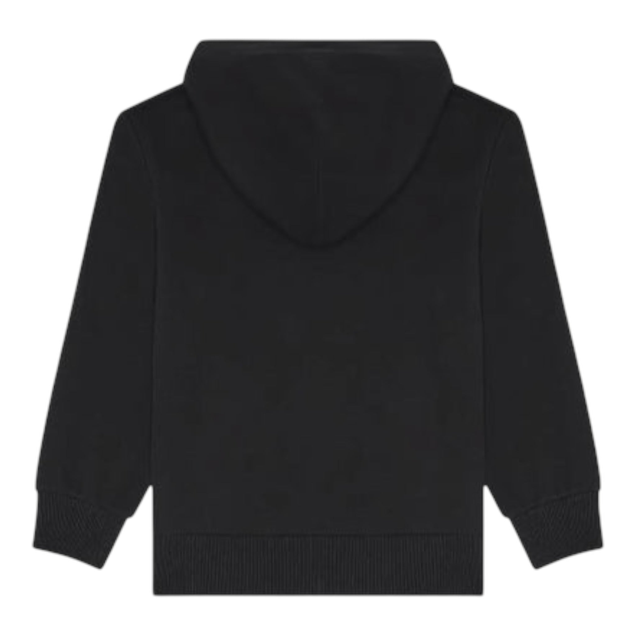 Diesel Felpa tinta unita con Cappuccio E Stampa Nero per Bambino J00836 NERO DIESEL 