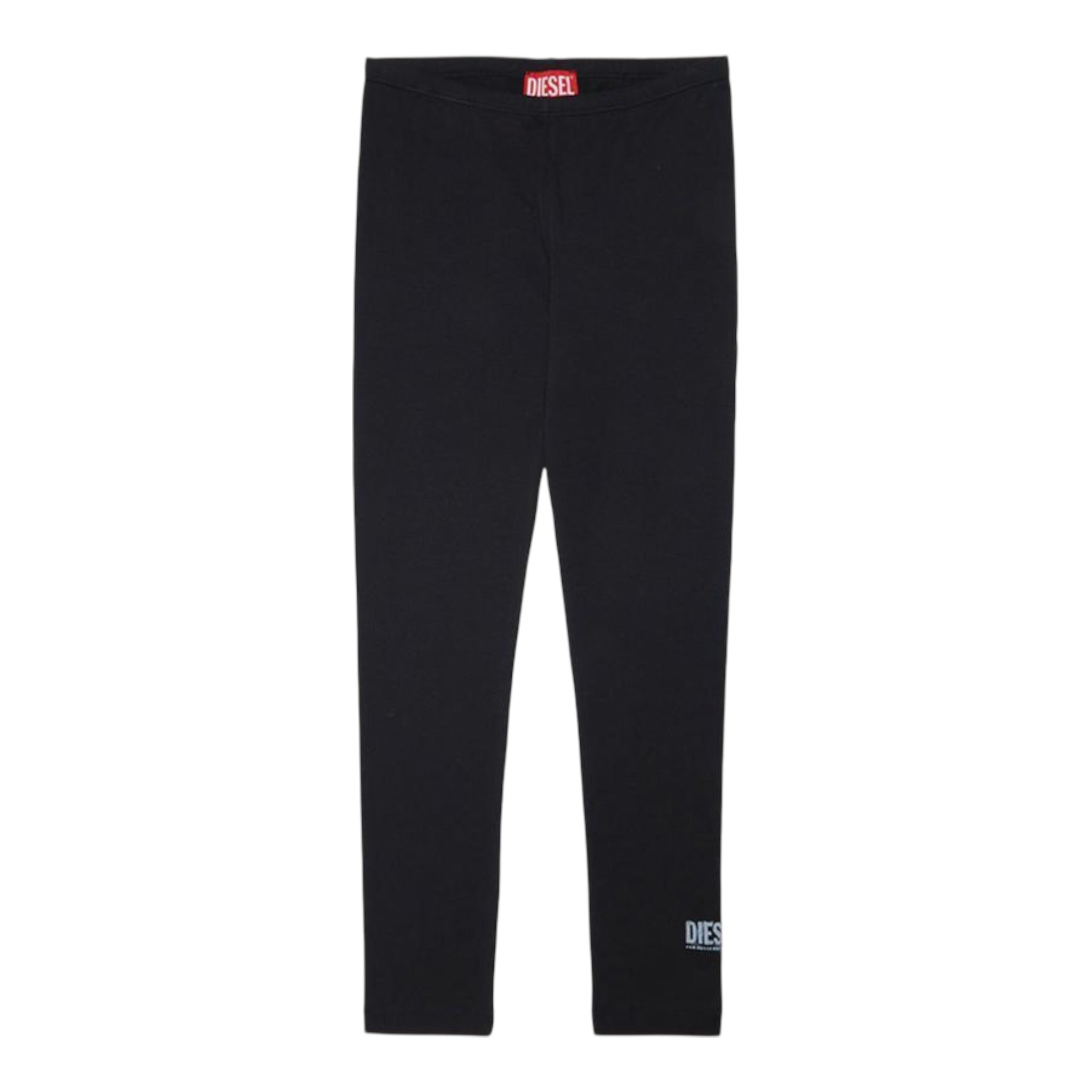 Diesel Leggins tinta unita con Logo Nero per Bambina J01151 NERO DIESEL 
