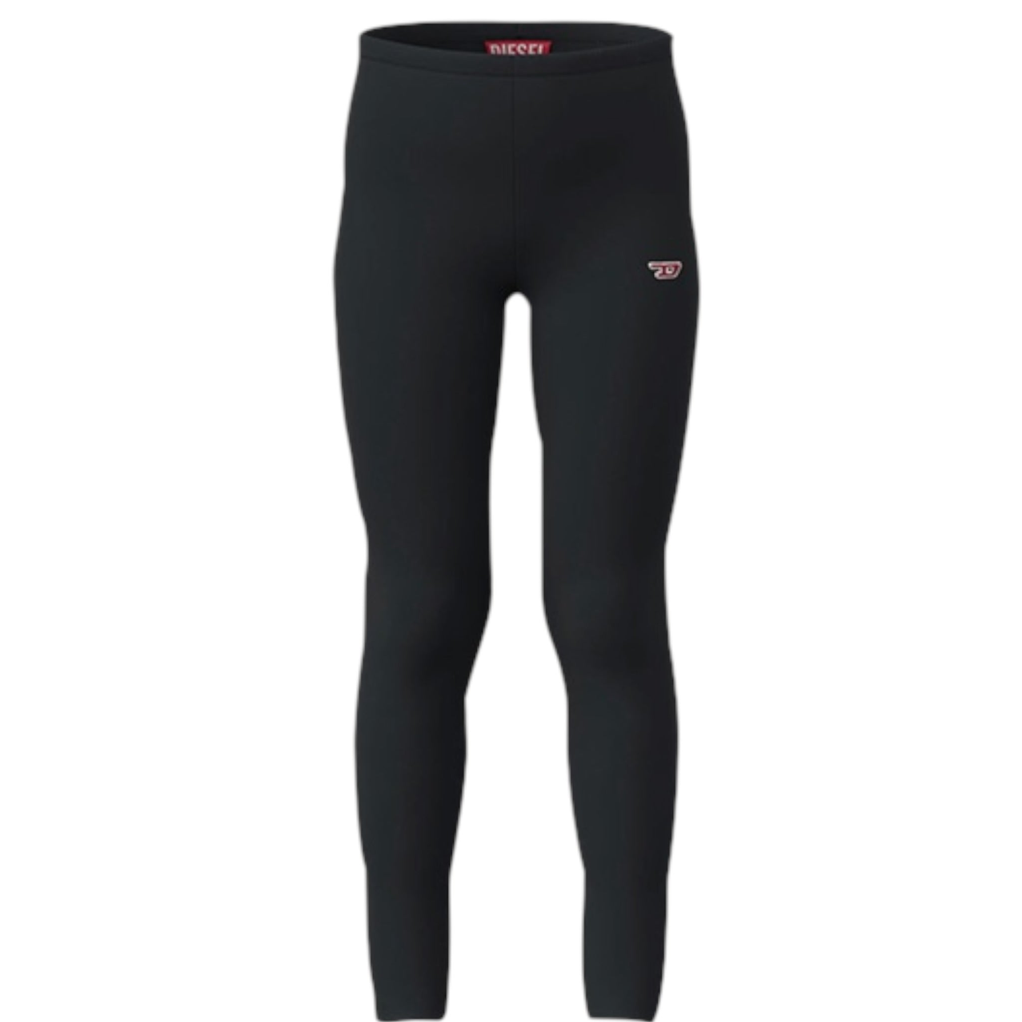 Diesel Leggins tinta unita con Logo Nero per Bambina J01253 NERO DIESEL 