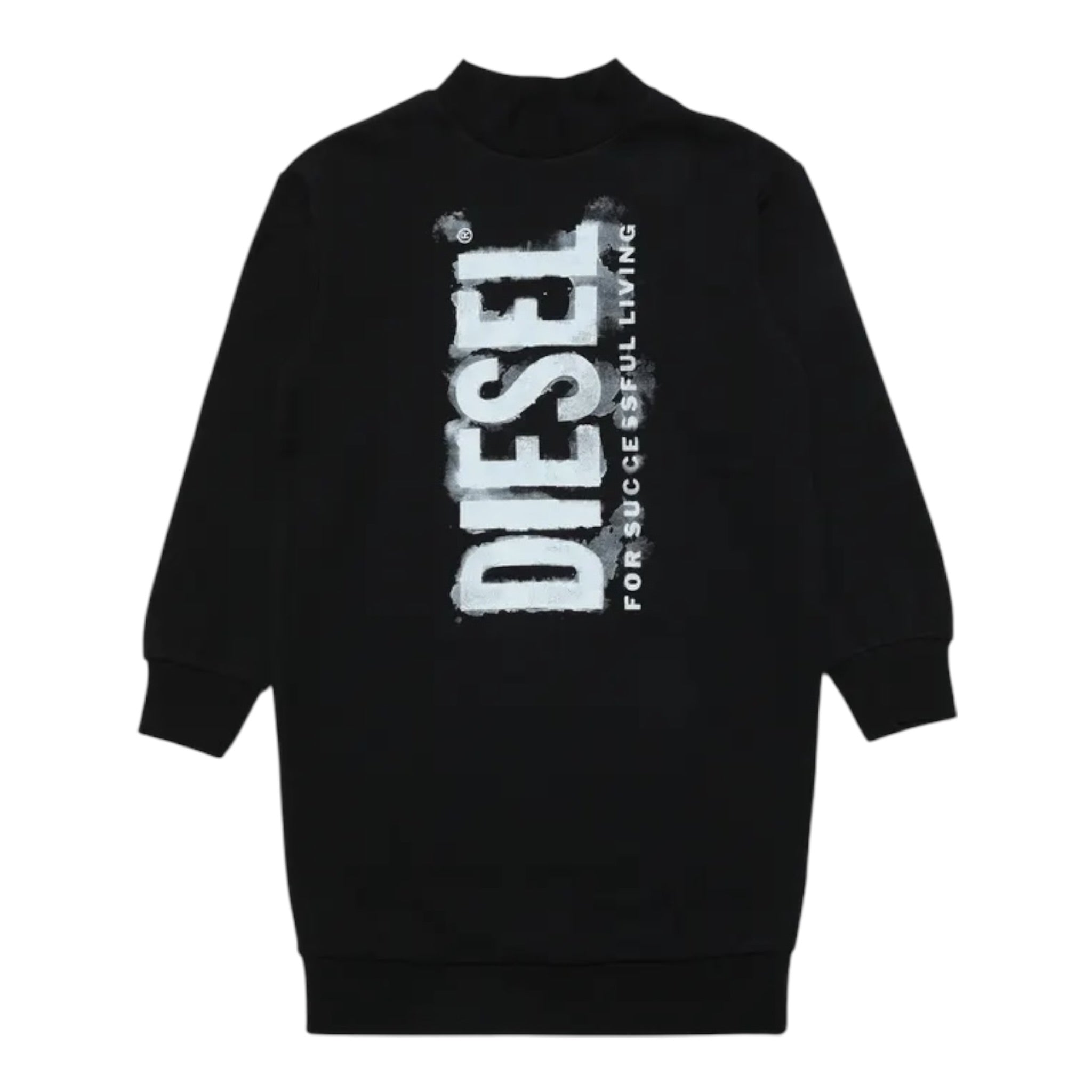 Diesel Abito tinta unita Modello Felpa Nero per Bambina J01438 NERO DIESEL 