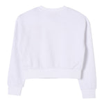 Diesel Felpa Chiusa Girocollo Tinta Unita con Logo per Bambina J01826X BIANCO DIESEL 