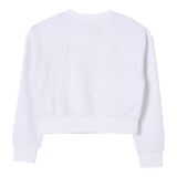 Diesel Felpa Chiusa Girocollo Tinta Unita con Logo per Bambina J01826X BIANCO DIESEL 