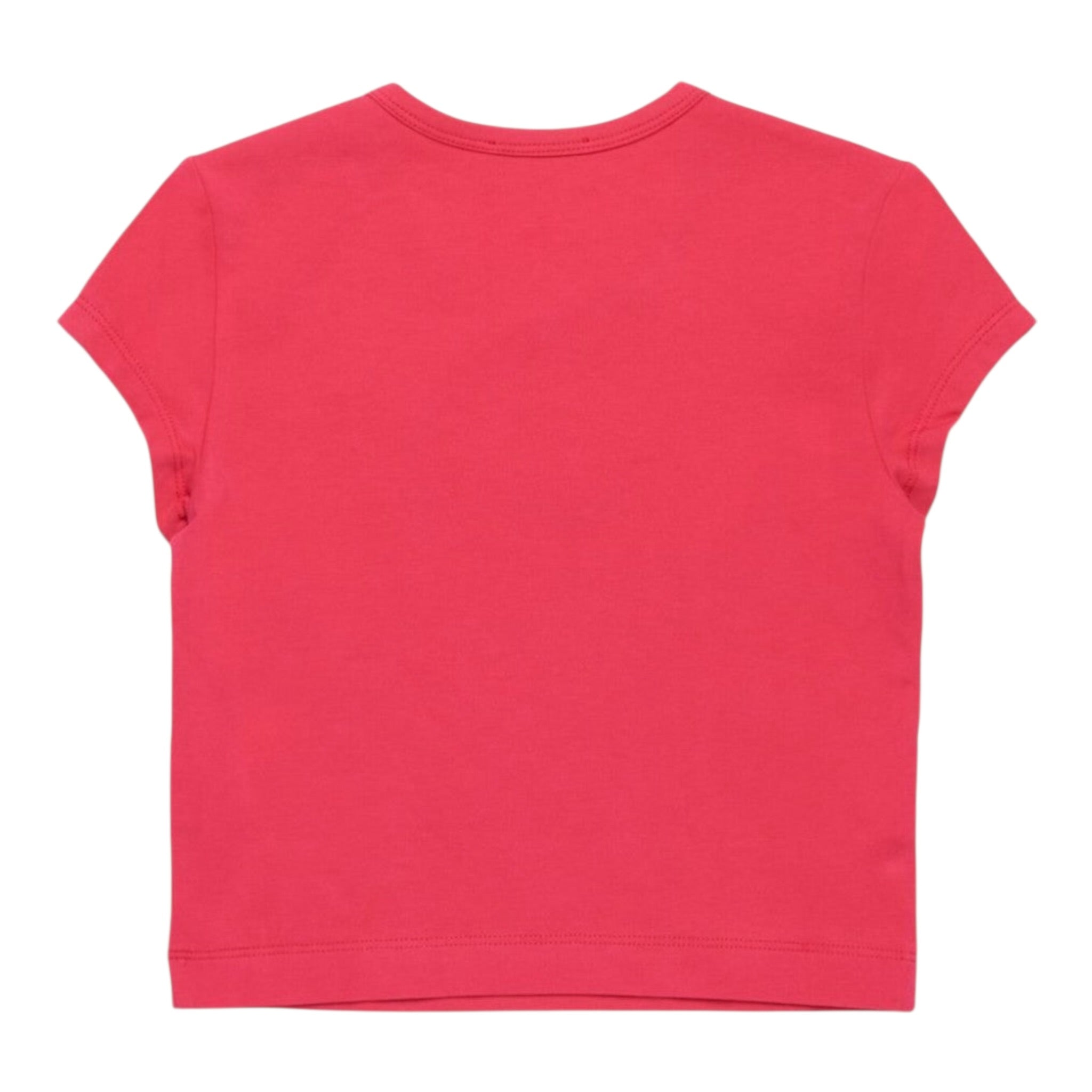 Diesel T-Shirt Girocollo Tinta Unita con Logo per Bambina J01830X FUXIA DIESEL 
