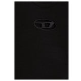 Diesel T-Shirt Girocollo tinta unita con Logo Nero per Bambina J01830XXXX NERO DIESEL 