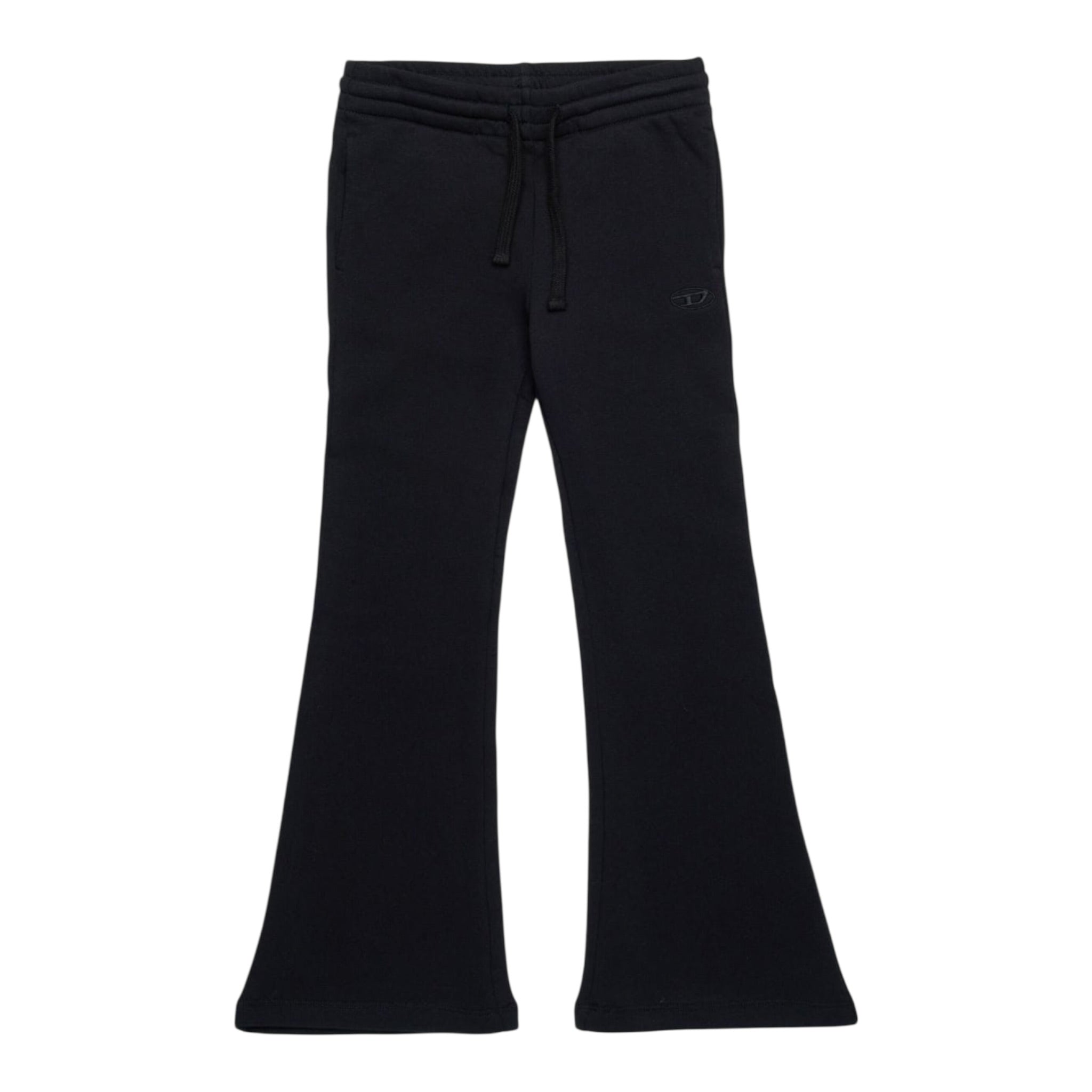 Diesel Pantalone Modello Tuta tinta unita con Logo A Zampa Nero per Bambina J02013 NERO DIESEL 