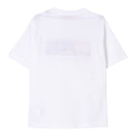Diesel T-Shirt Girocollo Tinta Unita con Logo per Bambino J02251 BIANCO DIESEL 