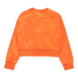 Diesel Felpa Chiusa Girocollo Tinta Unita con Logo per Bambina J02256X ARANCIONE DIESEL 