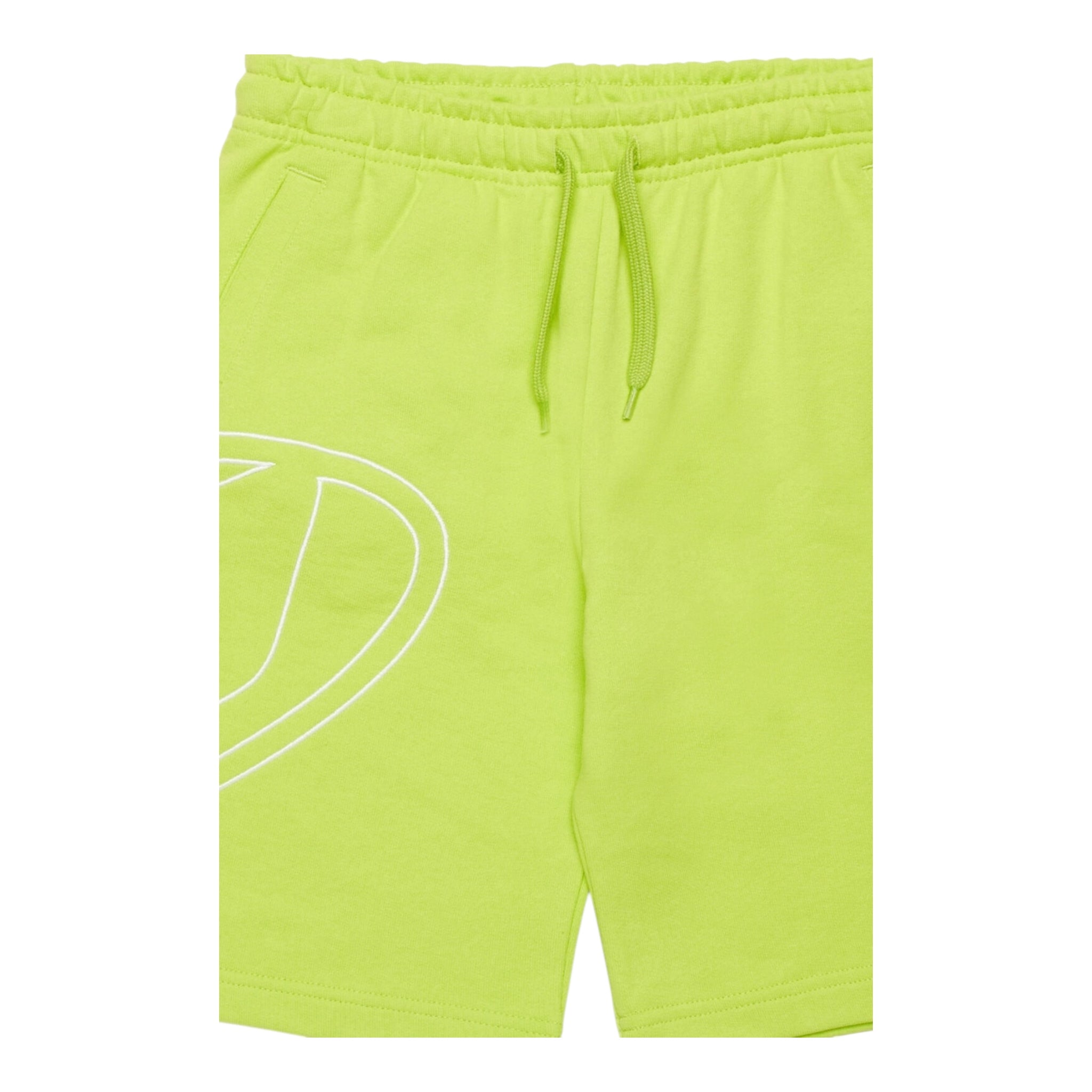 Diesel Bermuda In Tuta Tinta Unita con Logo per Bambino J02273 VERDE FLUO DIESEL 