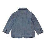 Diesel Giacca tinta unita In Denim con Logo Blu per Neonato K00144 BLU DIESEL 