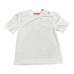 Diesel T-Shirt Girocollo Tinta Unita con Stampa per Neonato K005633 BIANCO DIESEL 