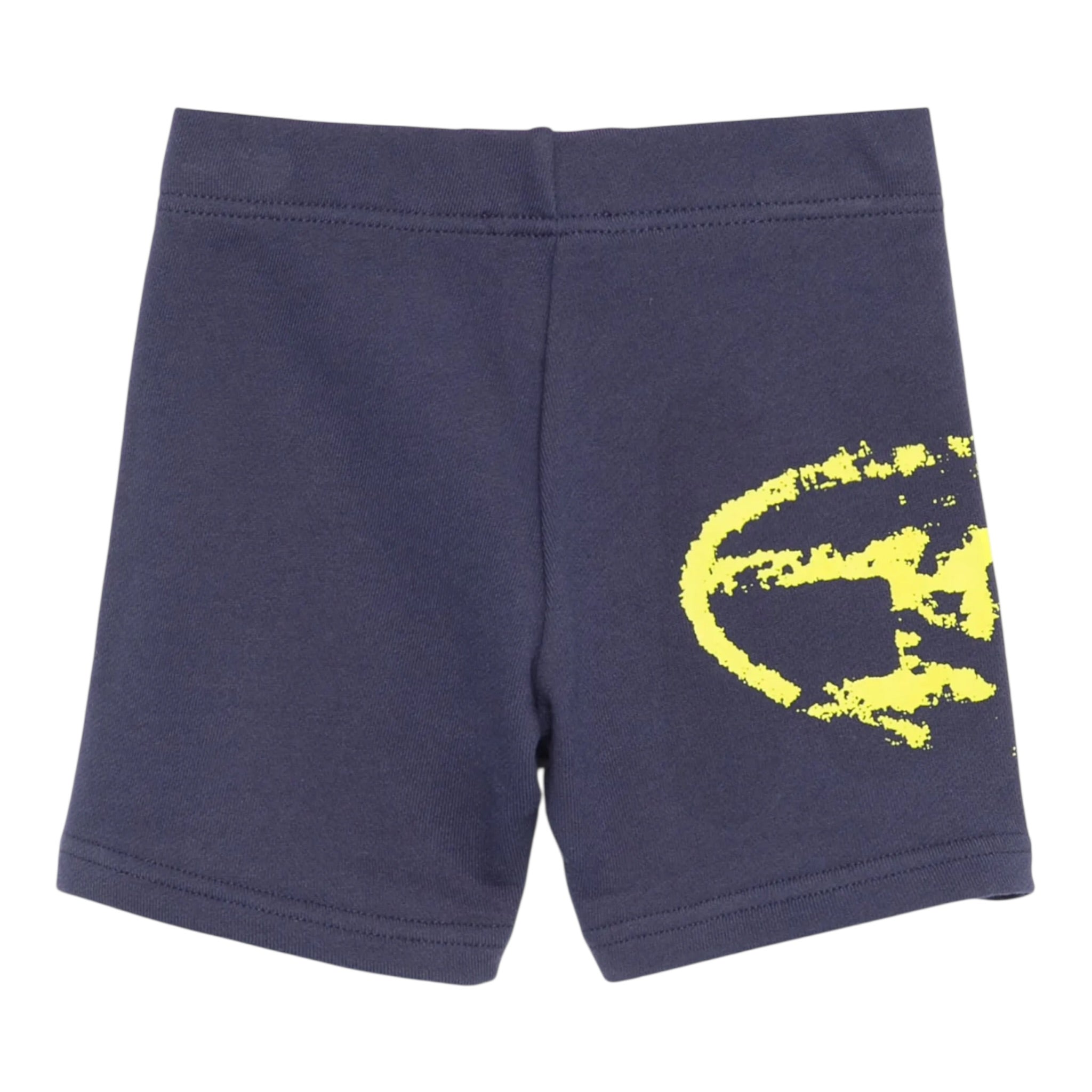 Diesel Bermuda In Felpa tinta unita con Logo Blu per Neonato K00630O BLU DIESEL 