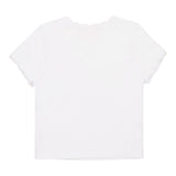 Diesel T-Shirt Girocollo Tinta Unita con Ricami per Neonata K00636N BIANCO DIESEL 