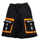 Disclaimer Bermuda In Tuta tinta unita con Stampa Nero per Bambino 23EDK53803 NERO DISCLAIMER 