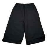 Disclaimer Bermuda Felpa tinta unita con Logo Nero per Bambino 23EDK53814 NERO DISCLAIMER 