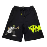 Disclaimer Bermuda Tinta Unita con Logo per Bambino 25EDK58420 NERO DISCLAIMER 