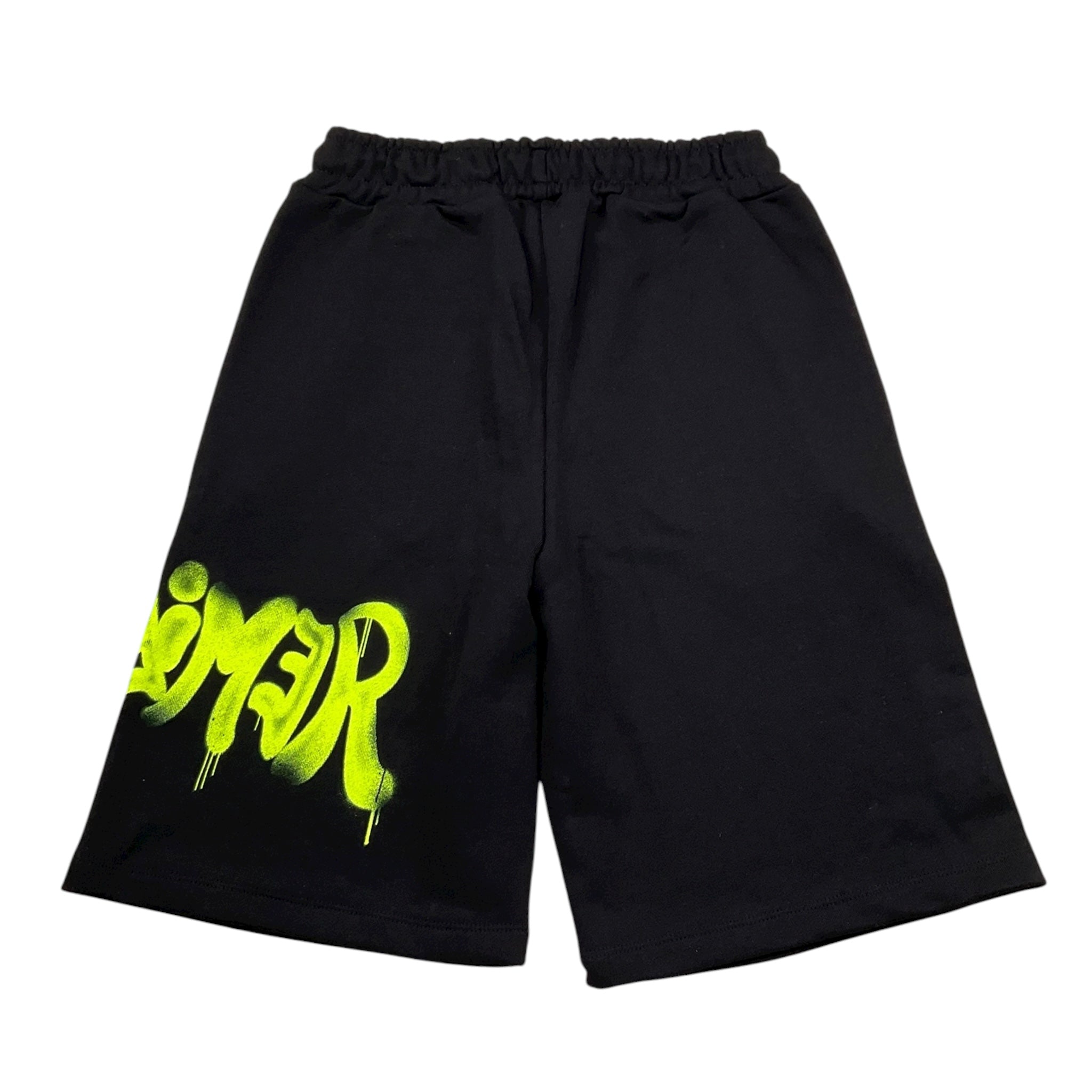 Disclaimer Bermuda Tinta Unita con Logo per Bambino 25EDK58420 NERO DISCLAIMER 