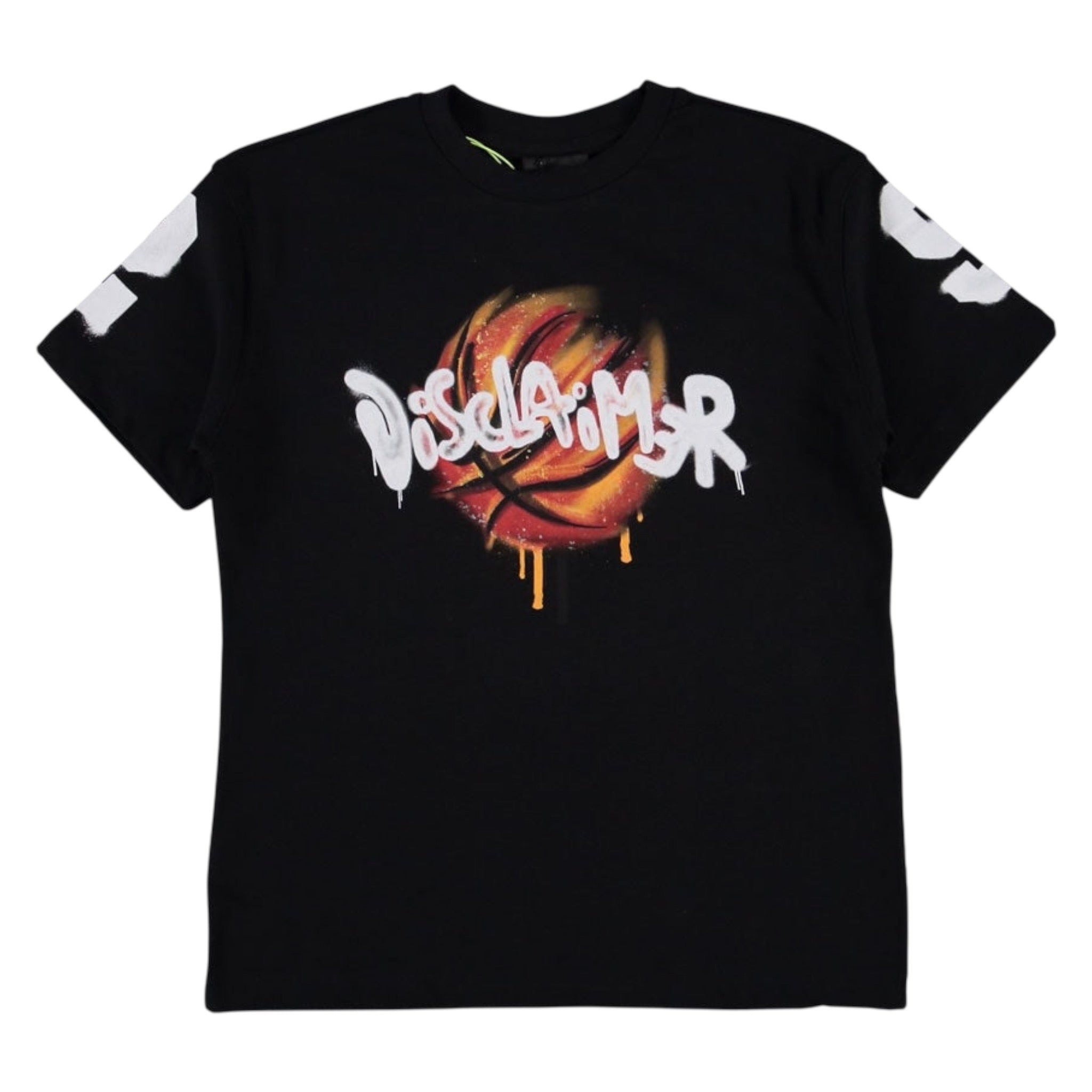 Disclaimer T-Shirt Girocollo tinta unita con Stampe Nero per Bambino 25EDK58446XX NERO DISCLAIMER 