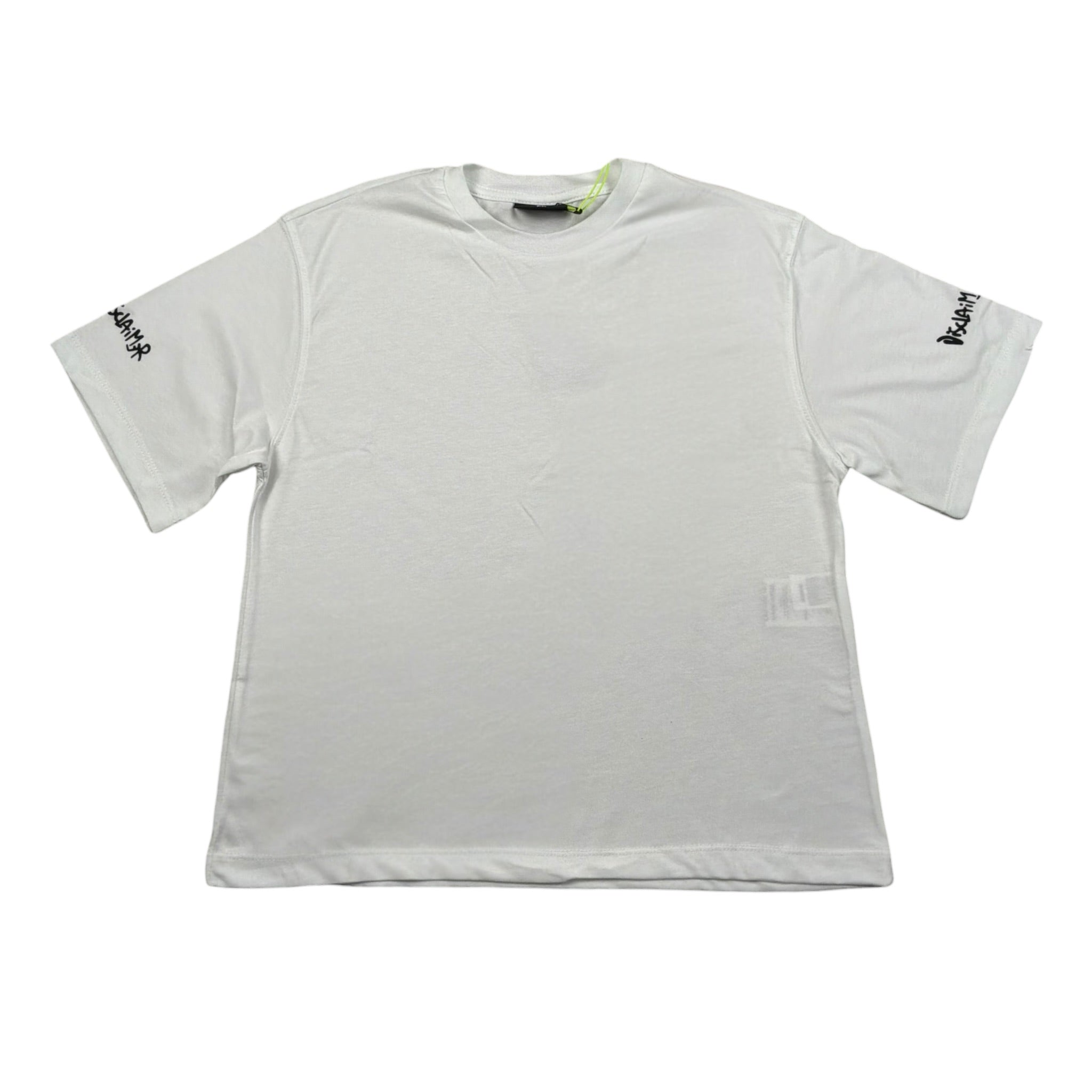 Disclaimer T-Shirt Girocollo Tinta Unita con Stampa per Bambino 25EDK58467 BIANCO DISCLAIMER 