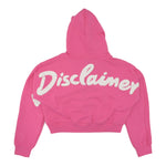 Disclaimer Felpa Chiusa con Cappuccio Tinta Unita con Logo per Bambina 25EDK58515 FUXIA DISCLAIMER 
