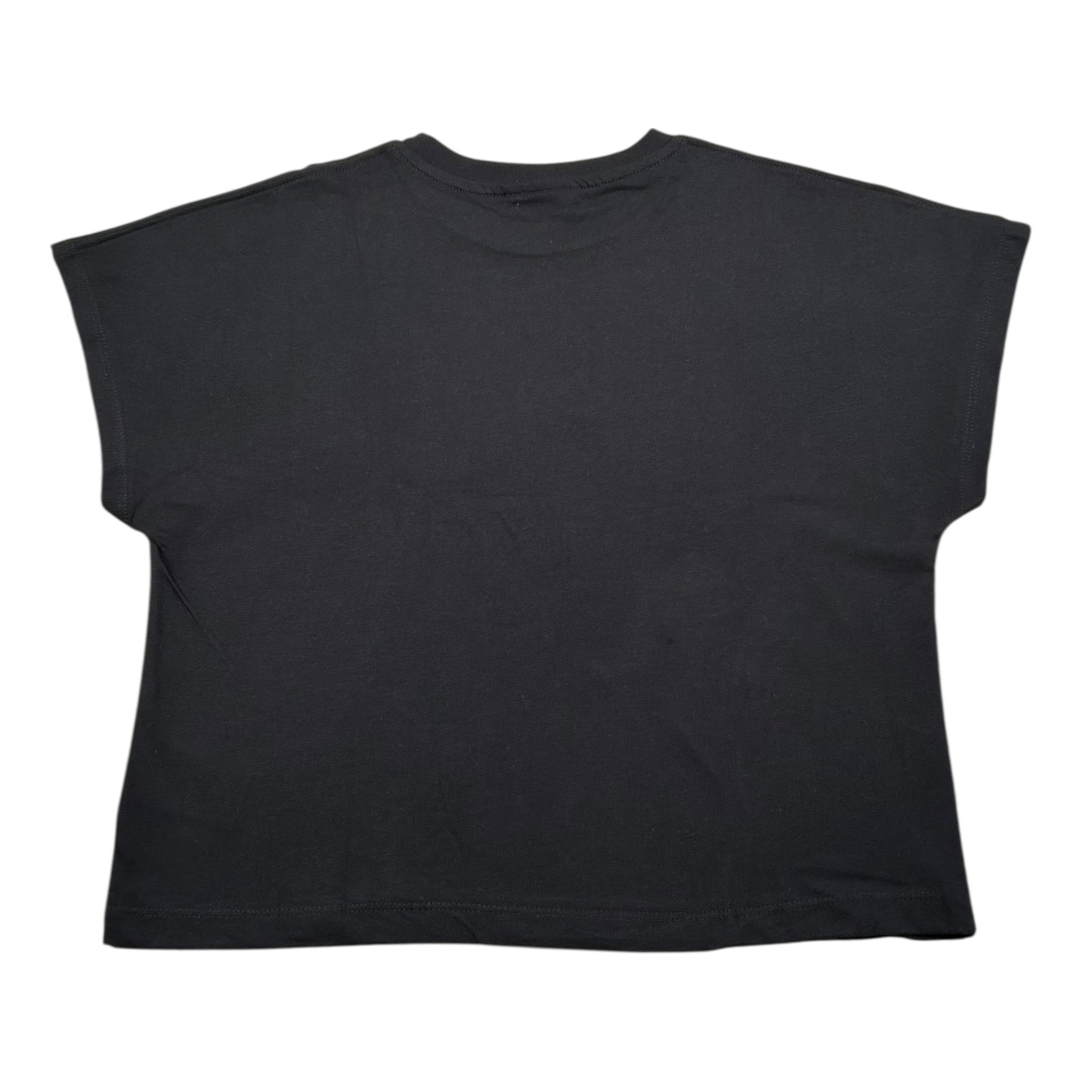 Disclaimer T-Shirt Girocollo Tinta Unita con Stampa per Bambina 25EDK58519 NERO DISCLAIMER 