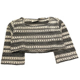 Dixie shirt Bicolore Traforata Modello Crop per Bambina LB06231G74X BIANCO/NERO DIXIE 