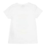 Dixie T-Shirt Tinta Unita Girocollo con Stampa per Bambina MBC5030G39 BIANCO DIXIE 