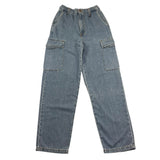 Dixie Jeans Tinta Unita con Elastico In Vita per Bambina PH21010G74 AZZURRO DIXIE 