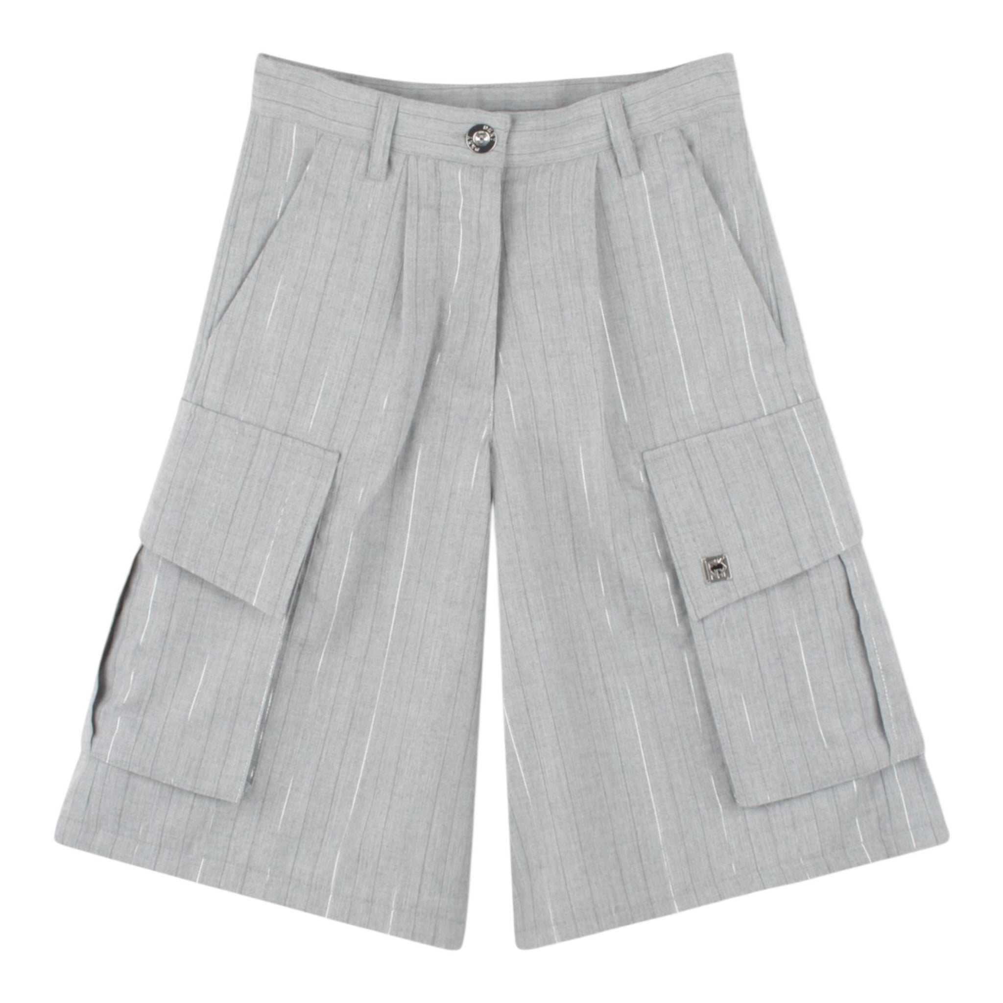 Dkny Bermuda Tinta Unita con Tasconi per Bambina D62274 GRIGIO DKNY 