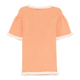 Etro T-Shirt Girocollo Tinta Unita per Bambina GW9A11 ARANCIONE ETRO 