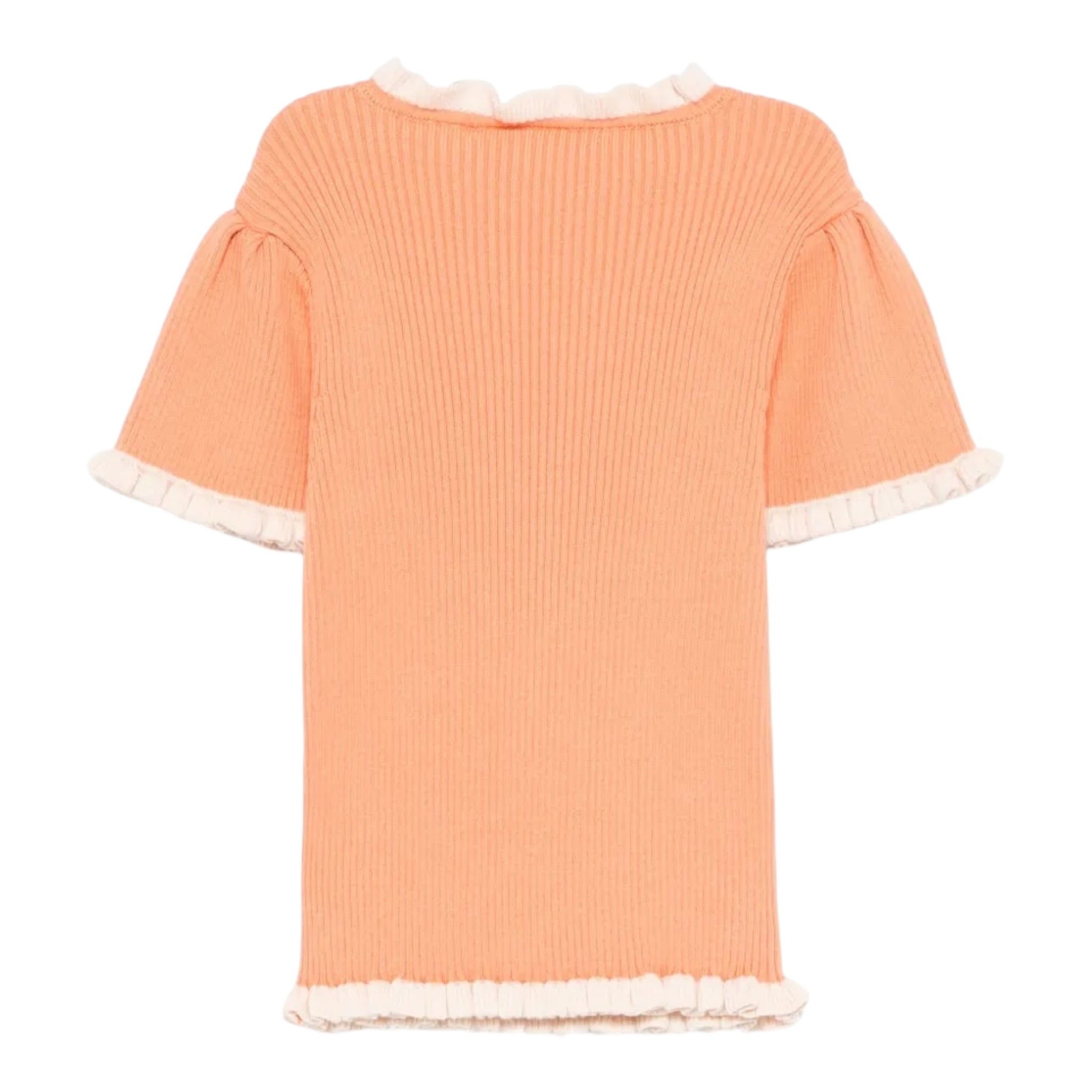 Etro T-Shirt Girocollo Tinta Unita per Bambina GW9A11 ARANCIONE ETRO 