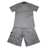Do Not Conform Completo 2 Pezzi Camicia-Bermuda Tinta Unita per Bambino DCM014 GRIGIO DO NOT CONFORM 