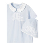 Dolce & Gabbana Set Pagliaccetto-Cappello Tinta Unita per Neonato L1JO7K AZZURRO DOLCE & GABBANA 