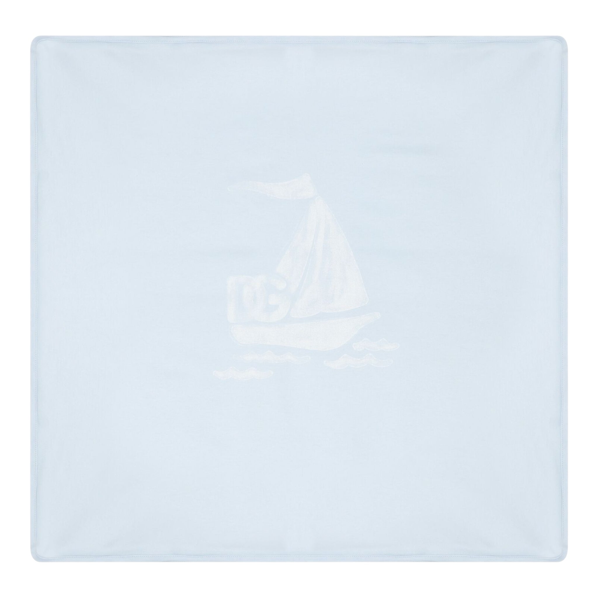 Dolce & Gabbana Coperta Bicolore con Stampa per Neonato LNJA88 AZZURRO DOLCE & GABBANA 
