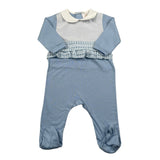 Dolcimonelli Tutita tinta unita con Ricami Azzurro per Neonata 436508008 AZZURRO DOLCIMONELLI 