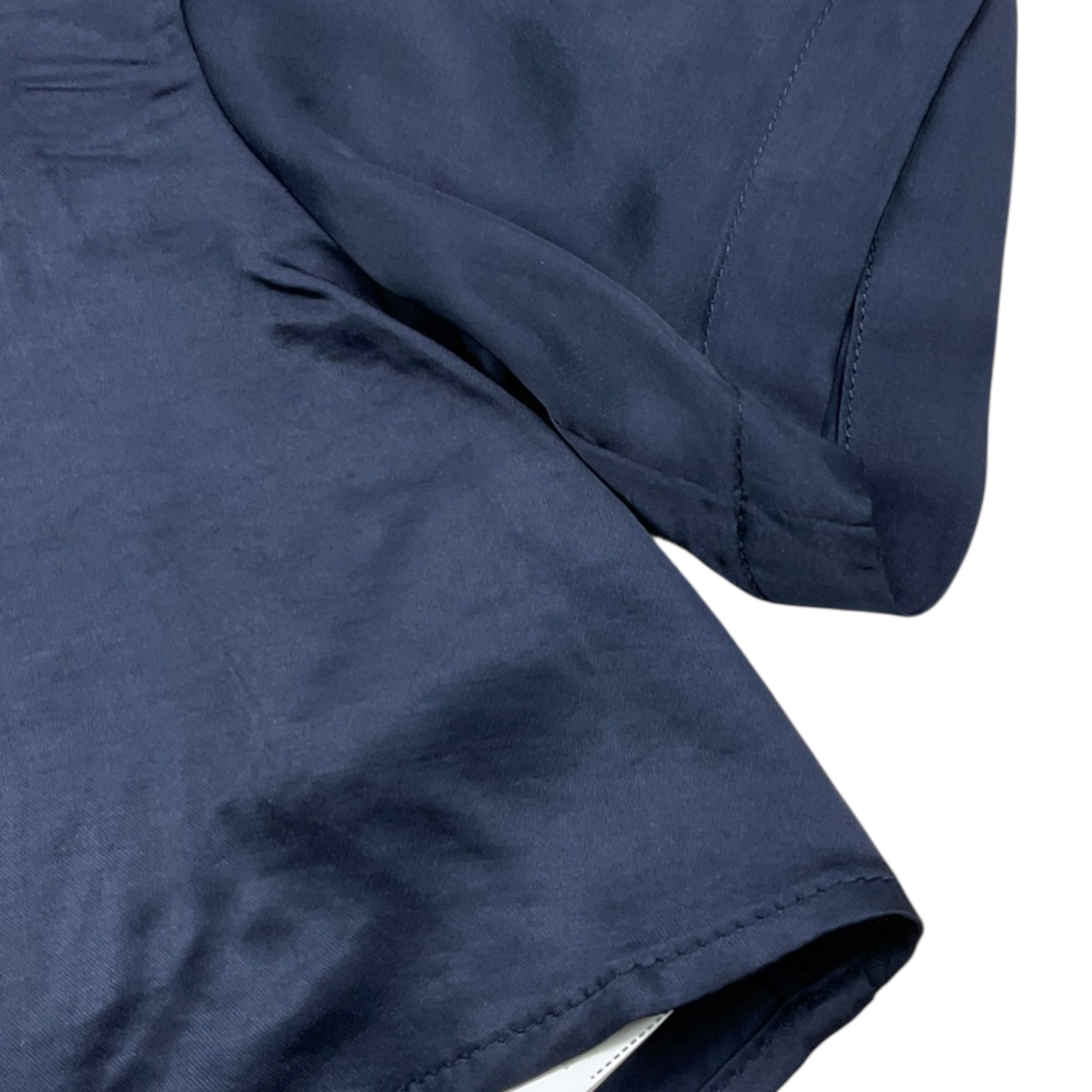 Dondup Camicia Modello Crop Tinta Unita Mezza Manica per Neonata DFCA038N BLU DONDUP 