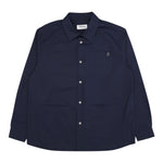 Dondup Camicia Tinta Unita Manica Lunga per Bambino DMCA034 BLU DONDUP 