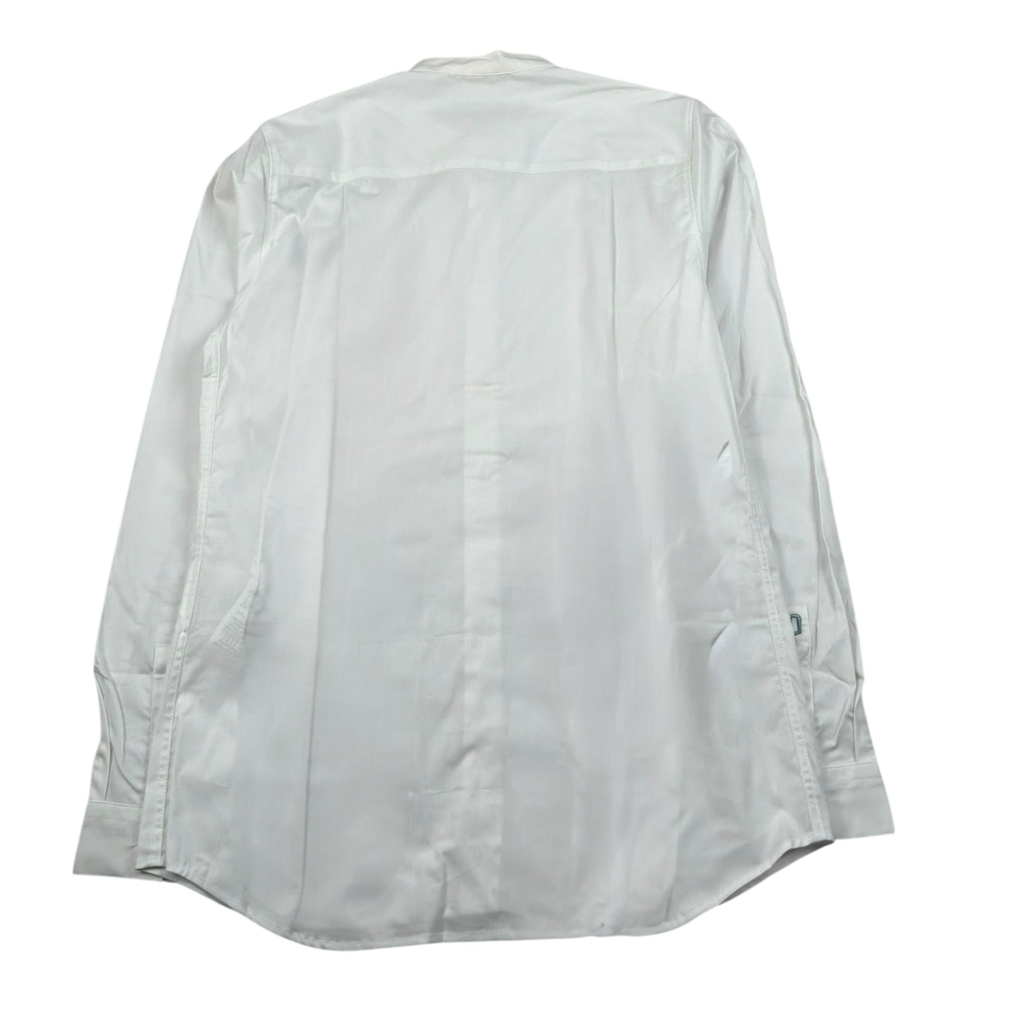Dondup Camicia Manica Lunga Tinta Unita Collo Coreano per Bambino DMCA62 BIANCO DONDUP 