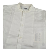 Dondup Camicia Manica Lunga Tinta Unita Collo Coreano per Bambino DMCA62 BIANCO DONDUP 