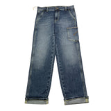 Dondup Jeans Tinta Unita con Tasche Americane per Bambino DMPA135 BLU DONDUP 
