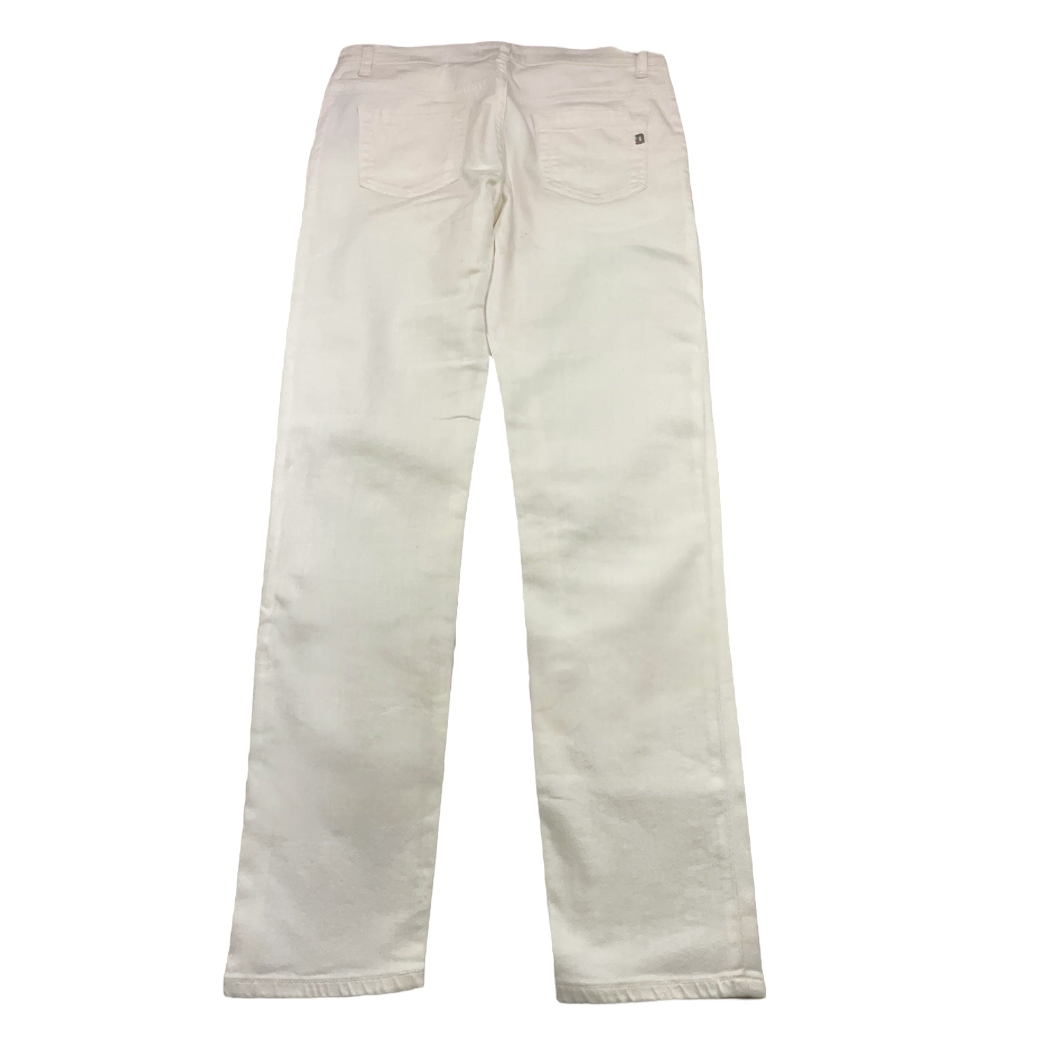 Dondup Pantalone Tinta Unita con Tasche Americane per Bambino DMPA192 BIANCO DONDUP 