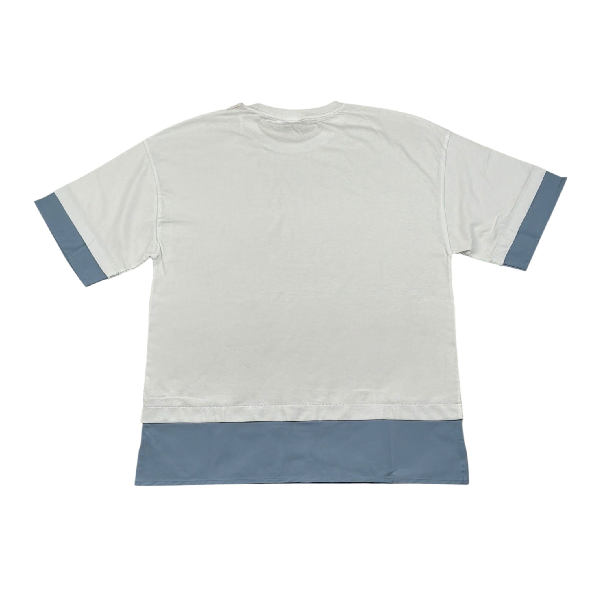Dondup T-Shirt Girocollo Tinta Unita con Logo per Bambino DMTS033 BIANCO DONDUP 